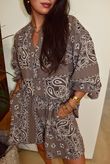 Ole Bubble Cotton Bandana Laurie Blouse Earth